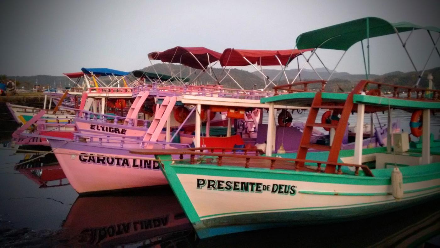 The colourful boats of Paraty
