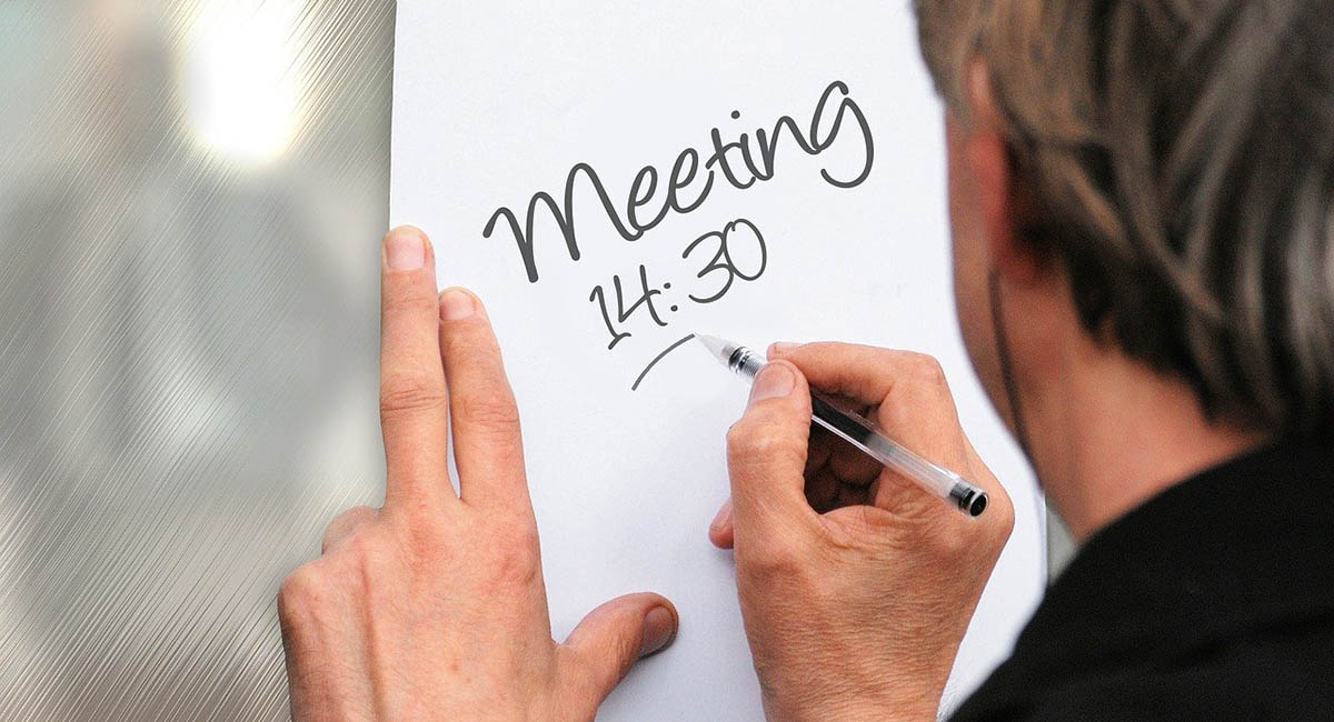 Meet Meeting Memo Time Handwritten Note Memory