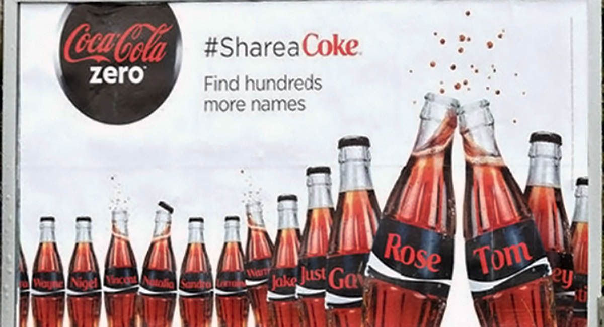 "Share a Coke" advertisement