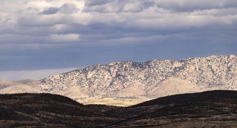 Afternoon sun on the Santa Rita mountains, Arizona