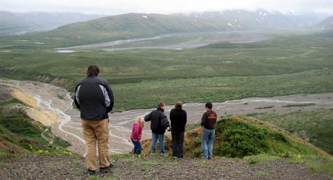Family at Denali National Park